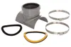 A plumbing fitting and its accessories are laid out on a white background. Podgląd zdjęcia produktu