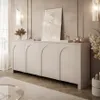 A modern living room with a light gray sideboard, artwork, and decorative items. Produktbild-Vorschau