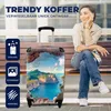 MuchoWow® Koffer Handgepäck Trolley Rollkoffer Kleine Produktbild-Vorschau 2