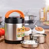 Třívrstvá termoska z nerezové oceli, nádoba na jídlo pro Náhled obrázku produktu 4