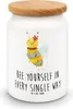 Mr. & Mrs. Panda Dose Biene Blume - Weiß - Geschenk, Produktbild-Vorschau 1