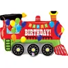 Shape Folienballon "Happy Birthday" Lokomotive | 93 cm Produktbild-Vorschau 1