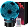 3D Fußball Nachtlicht, USB LED Lampe, Kinderzimmer Produktbild-Vorschau 1
