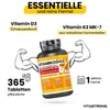 Vitastrong Vitamin D3 + K2 – Unterstützt die Produktbild-Vorschau 3