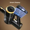 Close-up of a cordless vacuum cleaner with a digital display showing battery status. Náhled obrázku produktu
