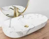 Rea Aufsatzwaschbecken Cleo 81 Marmo Shiny Oval White Produktbild-Vorschau 2