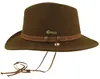 Scippis knautschbarer Outdoorhut mit Kinnband aus 100% Wolle in braun Produktbild-Vorschau