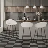 ML-Design Barhocker 2er Set Beige Stoffbezug 75 cm hoch Produktbild-Vorschau 7