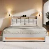 OKWISH Lit tapissier 160x200cm avec coffre,Lit coffre Lit Voir les images du produit 2