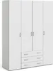 Dmora Guardaroba Grande Amoruccio 49.5x200.4h cm Bianco, Anteprima dell’immagine prodotto 1