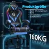 Hoffree Herná stolička, ergonomická, s masážnou funkciou (2 Náhľad obrázku produktu 10