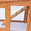 vidaXL Großer Kaninchenstall Kleintierhaus Hasenstall mit Produktbild-Vorschau 13