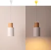 "KIRA" suspension en métal blanc et bois - style scandinave Voir les images du produit 7