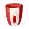 6er Set Chrissi Kaffeebecher Rot 300ml mit Henkel Produktbild-Vorschau 6