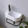 AQUABATOS Hängewaschbecken Keramik Waschtisch Produktbild-Vorschau 6