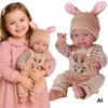 Woopie Royal-babypop in konijntjesoutfit, 46 cm Productafbeelding-voorbeeld 1
