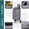 VOUNOT® Aluminium Einkaufstrolley Treppensteiger, Trolly Produktbild-Vorschau 7