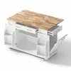 Wyspa kuchenna Merax z rozkładanym blatem i wysuwaną komorą Podgląd zdjęcia produktu 11
