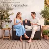 tectake® Rattan-Gartenbank, 2-Sitzer, wetterfest, Stauraum Produktbild-Vorschau 7