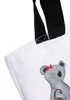Mr. & Mrs. Panda Tote Bag Koala Familie zwei - Weiß - Produktbild-Vorschau 3