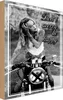 vianmo Holzschild 18x12 cm Motorrad Bike Girl don´t worry Produktbild-Vorschau 1
