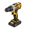A cordless drill with a battery pack attached, shown against a white background. Produktbild-Vorschau