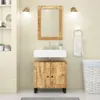 vidaXL Lustro 70x50 cm lite drewno mango i szkło Podgląd zdjęcia produktu 9