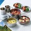 8-częściowy zestaw patelni ze stali nierdzewnej do użytku Podgląd zdjęcia produktu 4