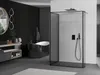 Mexen Kioto Walk-in Duschwand 8mm Schwarz/Grau 3-teilig Produktbild-Vorschau 2