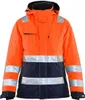 Blakläder® Damen High Vis Winterjacke High Vis Rot/Schwarz Produktbild-Vorschau 9