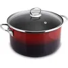 LAMART LT1184 Kastrol, smalt, červeno-černá, objem: 5,5l, Ø Náhled obrázku produktu 1