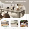 Tavolo da pranzo COSTWAY 160x80cm, tavolo grande, tavolo da Anteprima dell’immagine prodotto 6