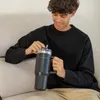 Thermobecher mit Strohhalm Edelstahl 1,18 Liter Schwarz Produktbild-Vorschau 4