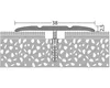 Prinz Übergangsprofil Alu silber gelocht 38 x 1000 mm Produktbild-Vorschau 2