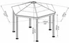 Palram - Canopia Aluminium Pavillon Roma Anthrazit 415x359 Produktbild-Vorschau 7