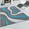 Tapis design avec découpe des contours Moderne Gris Voir les images du produit 1