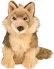 A plush toy wolf sitting on a white background. Podgląd zdjęcia produktu