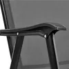Close-up of the armrest and frame of a black outdoor chair. Produktbild-Vorschau