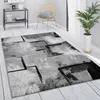 Tapis gris Salon Vintage Poils courts Motif géométrique Voir les images du produit 1