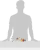 A silhouette of a person is shown behind a small display of PLAYMOBIL figures and a camel. There is a ruler graphic with measurements. Náhled obrázku produktu