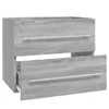 vidaXL Mobile lavabo grigio Sonoma 60x38,5x48 cm in legno - Anteprima dell’immagine prodotto 6