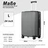 Hartschalen-Trolley ABS Handgepäckkoffer Business-Koffer Produktbild-Vorschau 4
