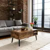 Tavolino Relaxdays con vano portaoggetti, A x L x P: 46 x Anteprima dell’immagine prodotto 2