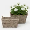 Panier en rotin pour plantes lot de 2 XXL 60 cm Kubu gris Voir les images du produit 1