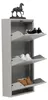 Furni24 Metall Schuhschrank Grau schmal – Schuhkipper mit 3 Produktbild-Vorschau 13