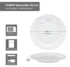 6x Tommy Speiseteller Ø26,7cm weiß Porzellan 6 Personen Produktbild-Vorschau 6