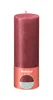 Candela rustica Bolsius Shimmer Red 190/68 mm Anteprima dell’immagine prodotto 2