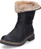 Rieker Scarpe Donna Stivali Foderato Stivali Invernali Nero Anteprima dell’immagine prodotto 24