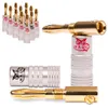 14x Bananenstecker Bananas 24K vergoldet NAUC High End Produktbild-Vorschau 1