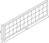 Čelná doska "Tervo" čalúnený panel 180 x 45 cm zamatovo Náhľad obrázku produktu 6